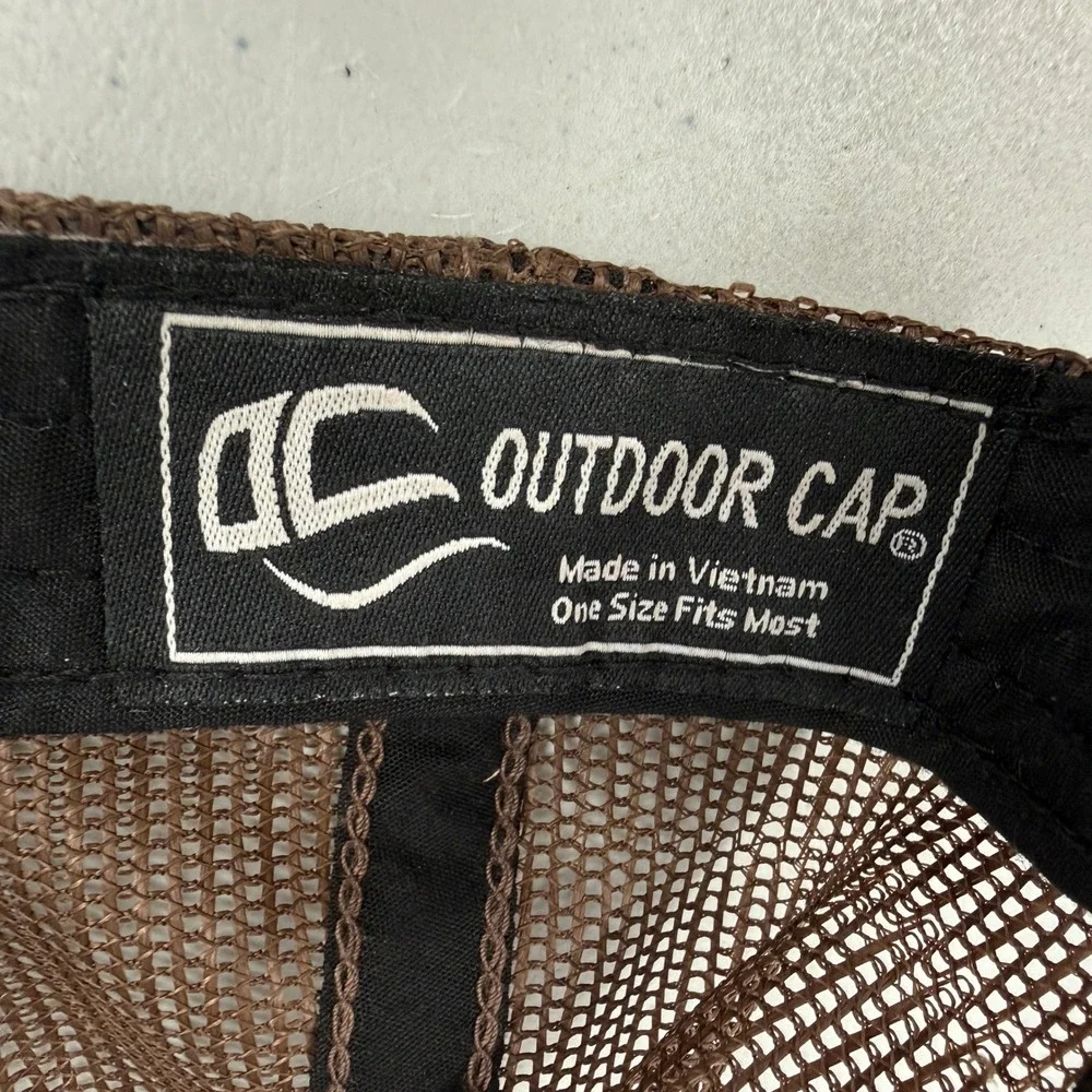 Outdoor Cap Trucker Hat Mens OSFM Camo American‎ Flag Patch Mesh Back Realtree